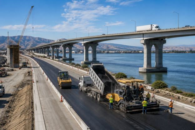 Infrastructure construction site