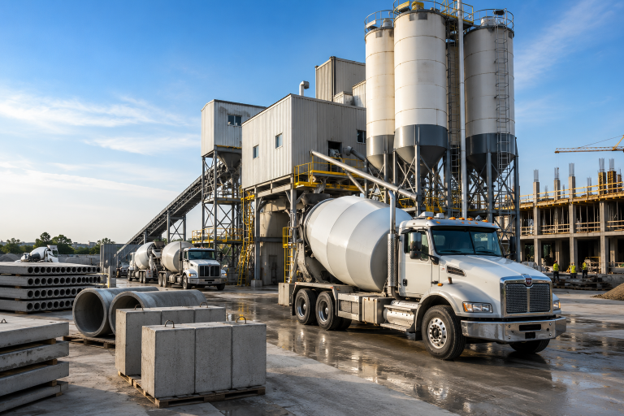 Ready-mix concrete pour